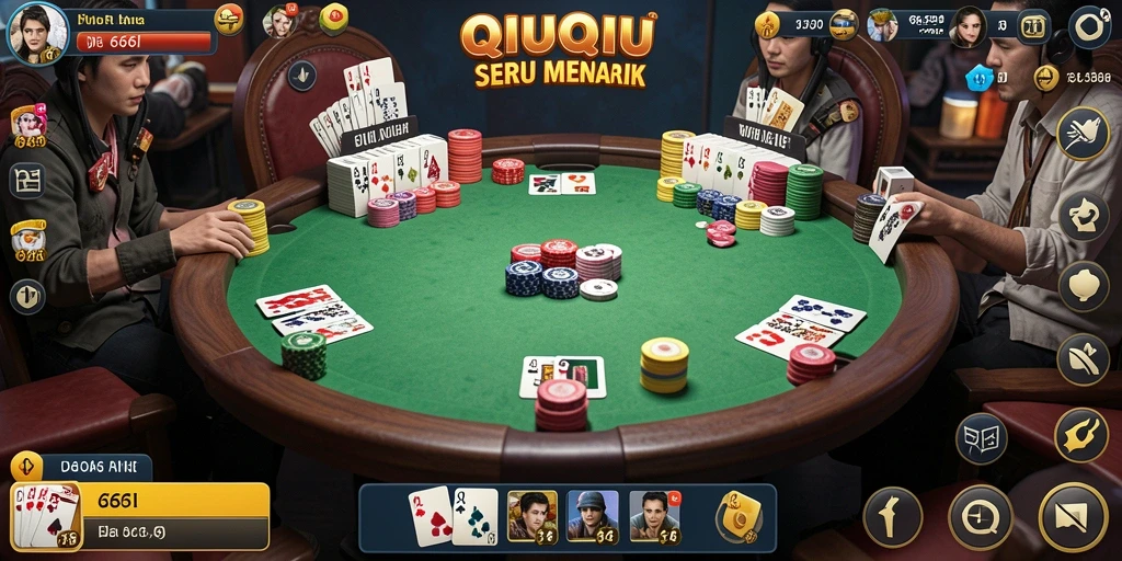 Tampilan utama gameplay QiuQiu yang menarik di 666I.
