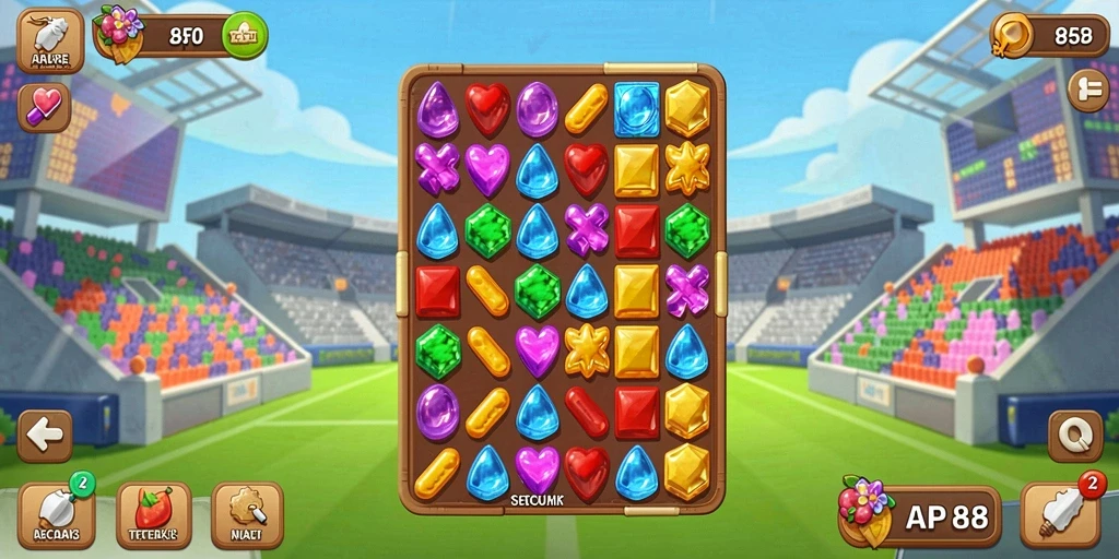 Tampilan gameplay seru dan menarik dari API88 di kategori Match-3.
