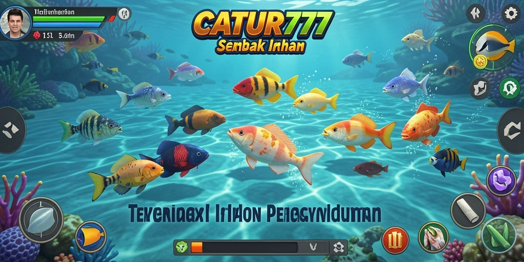Tampilan gameplay Tembak Ikan yang seru di CATUR777.