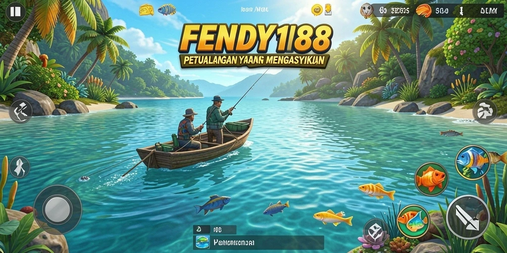 Tampilan gameplay Fishing yang seru dan realistis di FENDY188.
