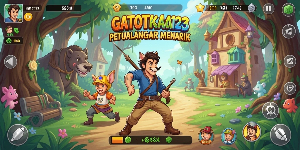 Tampilan gameplay seru dalam <strong>GATOTKACA123</strong> yang menantang.