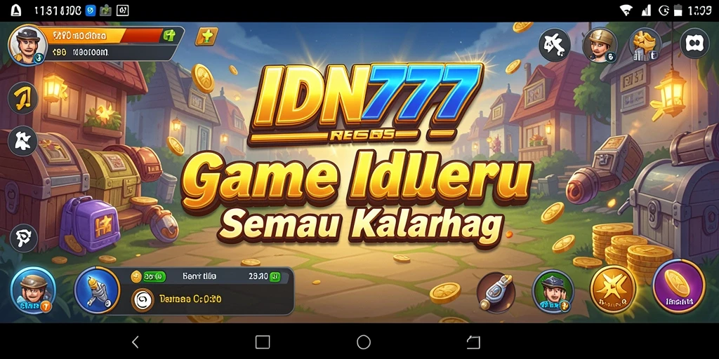Tampilan utama gameplay IDN777 yang seru dan menarik.