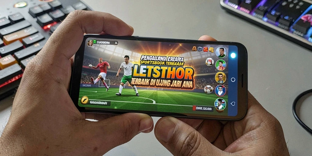 Screenshot LETSTHOR menampilkan antarmuka taruhan olahraga yang dinamis.