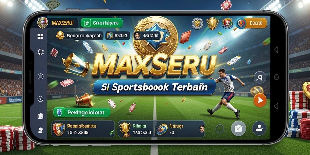 Screenshot <strong>MAXSERU</strong> menampilkan khas tampilan taruhan olahraga yang menarik.