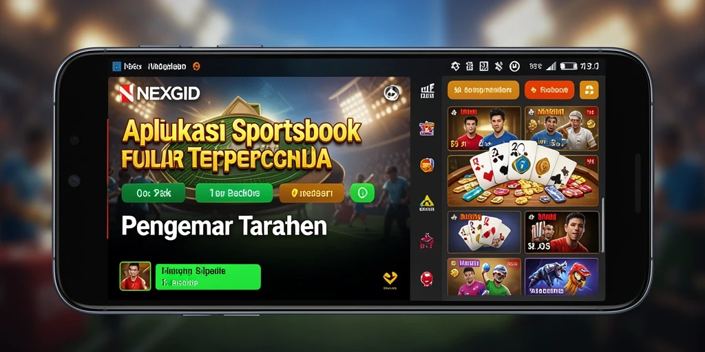 Tampilan utama NEXGID menampilkan berbagai opsi taruhan yang menarik.