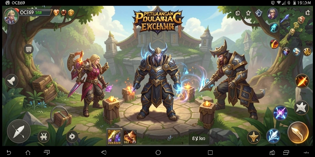 Tampilan pertarungan seru dengan efek visual yang memukau dalam OCE69.