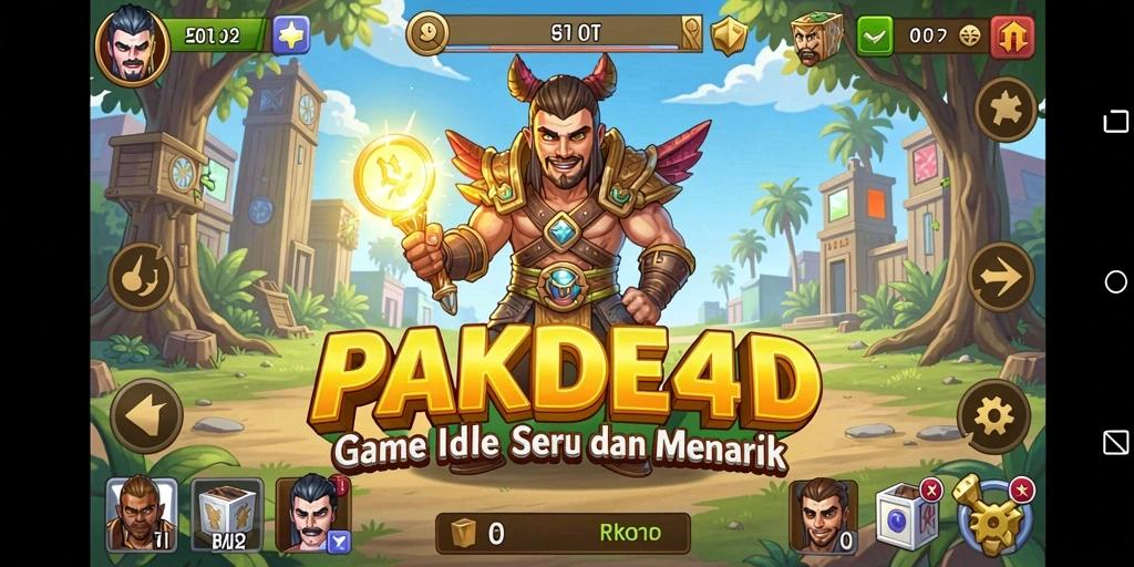 Screenshot gameplay PAKDE4D yang menampilkan keseruan permainan Idle.