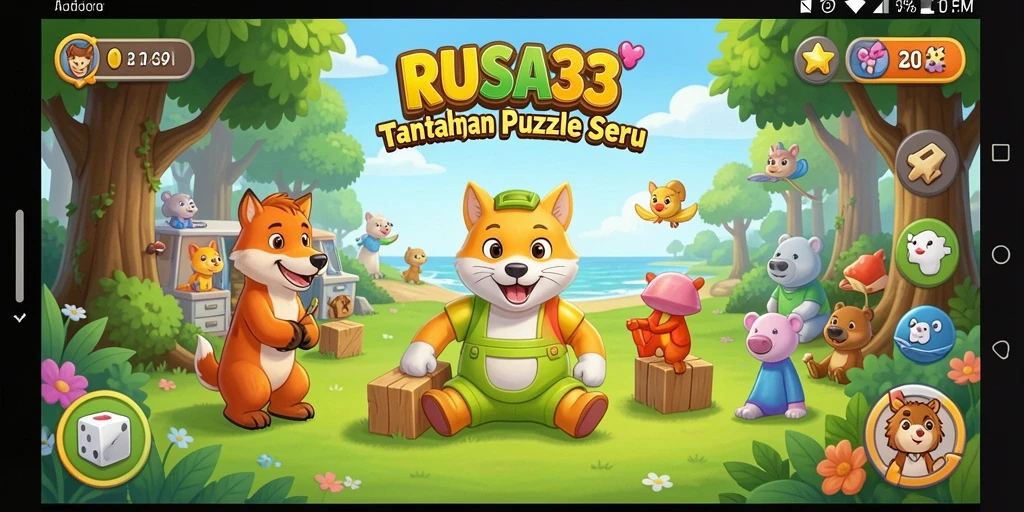 Tampilan gameplay seru dari RUSA33 yang penuh tantangan Puzzle.