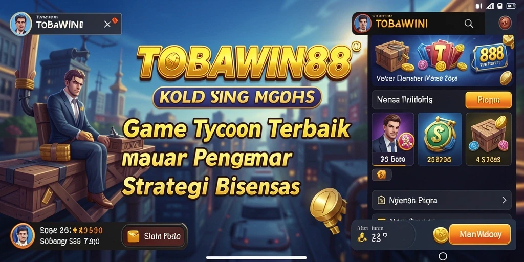 Screenshot utama TOBAWIN88 menampilkan aksi gameplay Tycoon yang seru.